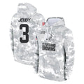 STECN C.Browns #3 Jerry Jeudy Player Arctic Camo Salute to Service Hoodies Limited Game Stitched Jerseys