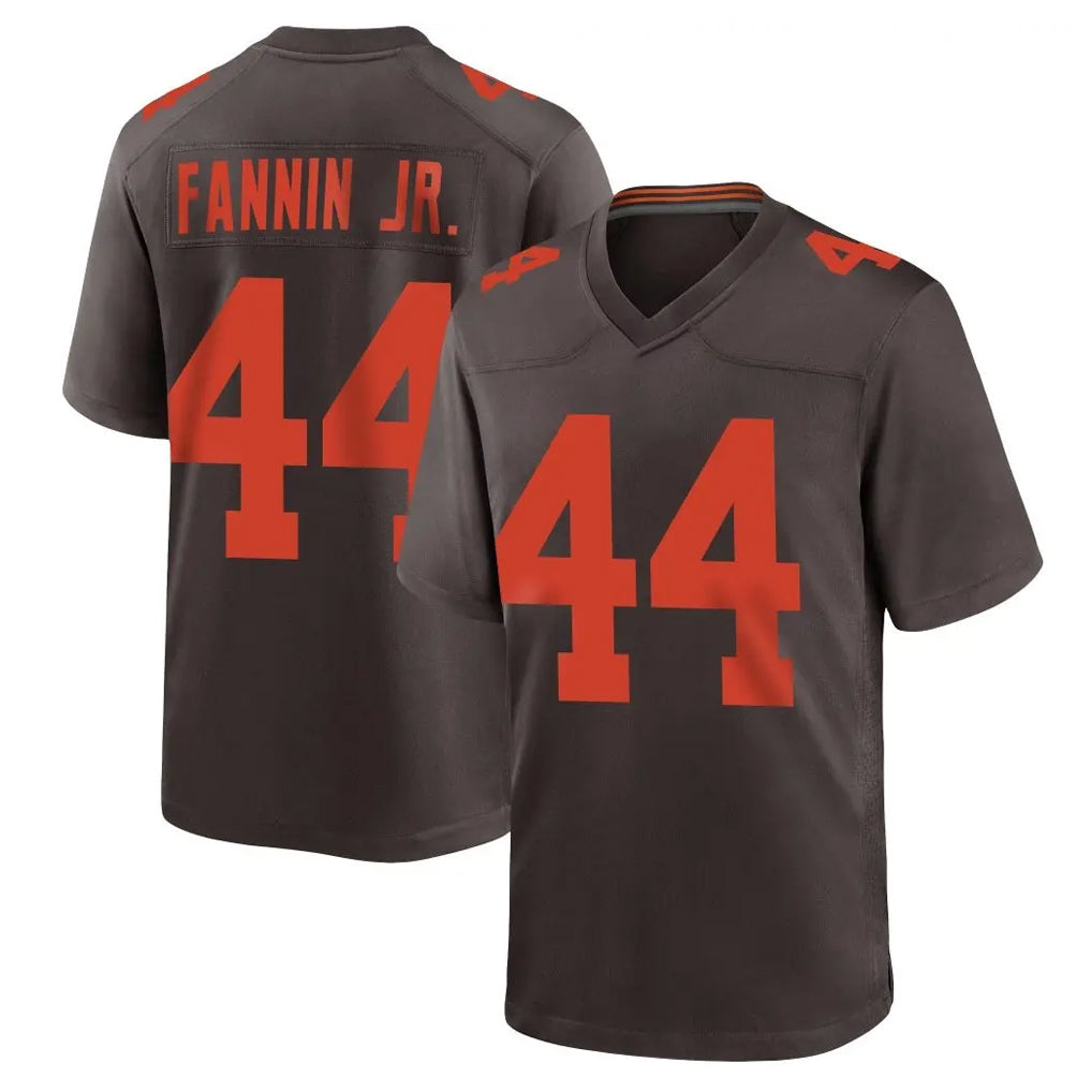 STECN C.Browns #44 Harold Fannin Jr. Player Brown Alternate Home Game Stitched Jerseys