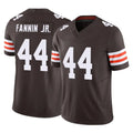 STECN C.Browns #44 Harold Fannin Jr. Player Brown Vapor F.U.S.E. Limited Home Game Stitched Jerseys