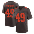 STECN C.Browns #49 Carson Schwesinger Player Brown Alternate Home Game Stitched Jerseys