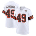 STECN C.Browns #49 Carson Schwesinger Player White Alternate Home Game Stitched Jerseys