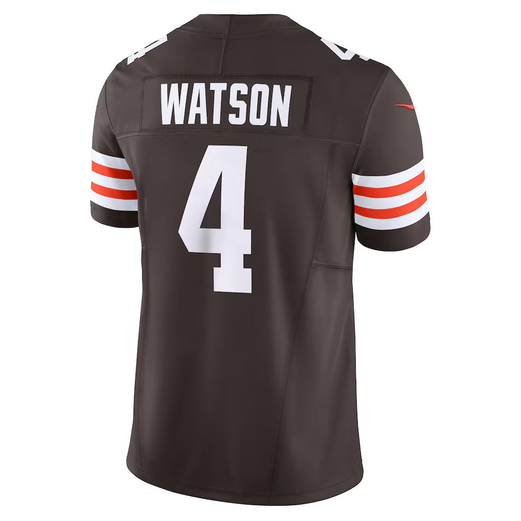 STECN C.Browns #4 Deshaun Watson Brown Vapor F.U.S.E. Limited Stitched Jerseys