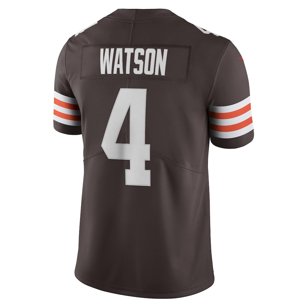 STECN C.Browns #4 Deshaun Watson Brown Vapor Limited Stitched Jerseys