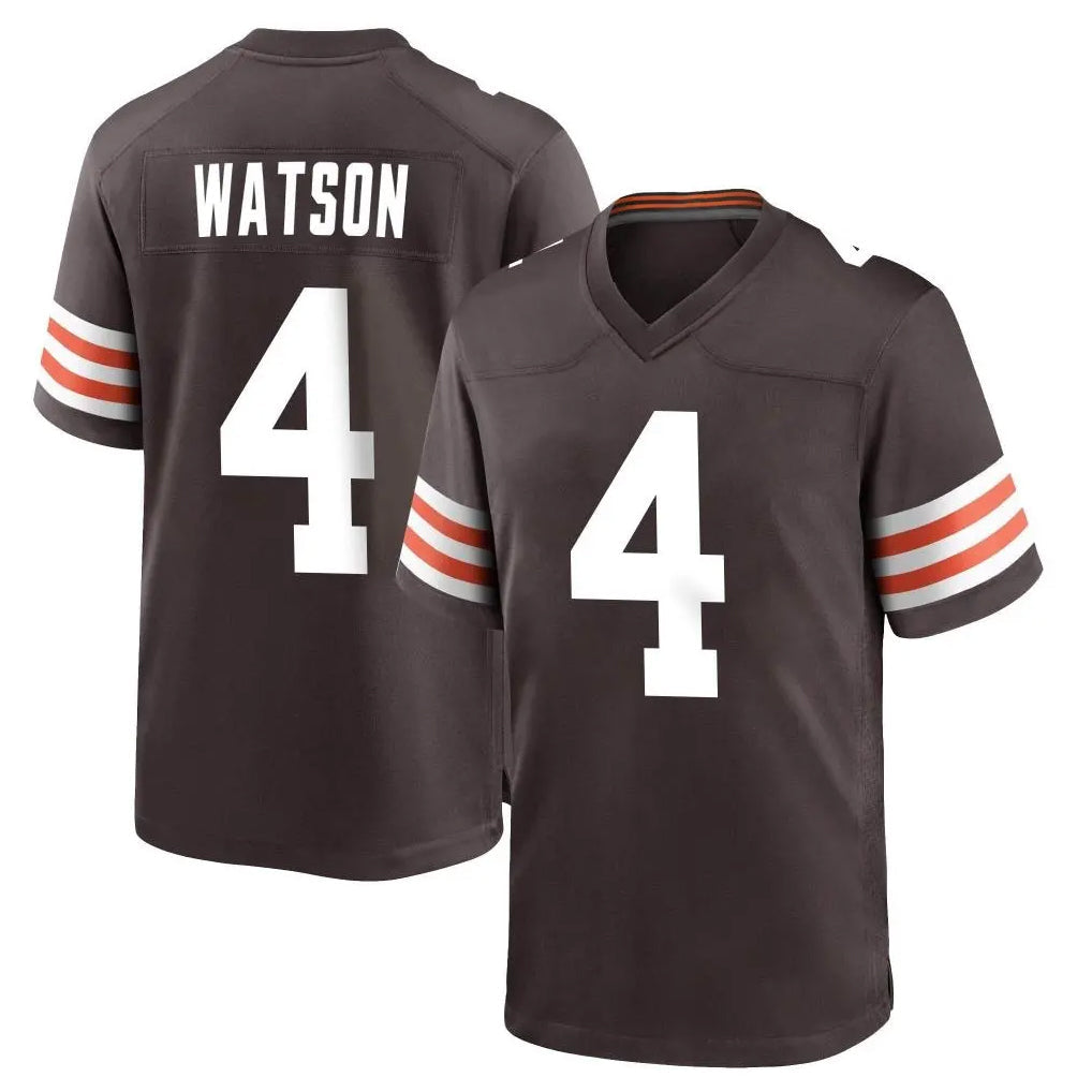 STECN C.Browns #4 Deshaun Watson Player Brown Home Game Stitched Jerseys