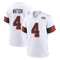 STECN C.Browns #4 Deshaun Watson Player White Alternate Home Game Stitched Jerseys