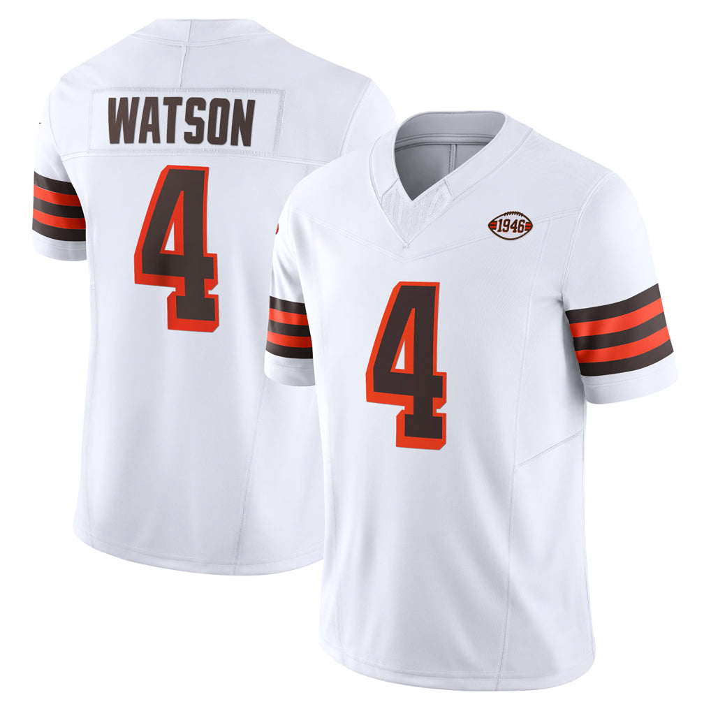 STECN C.Browns #4 Deshaun Watson Player White Limited Vapor F.U.S.E. Alternate Game Stitched Jerseys