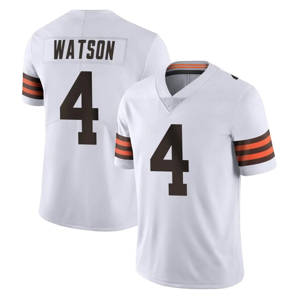 STECN C.Browns #4 Deshaun Watson Player White Vapor Untouchable Limited Home Game Stitched Jerseys