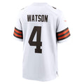 STECN C.Browns #4 Deshaun Watson White Game Stitched Jerseys