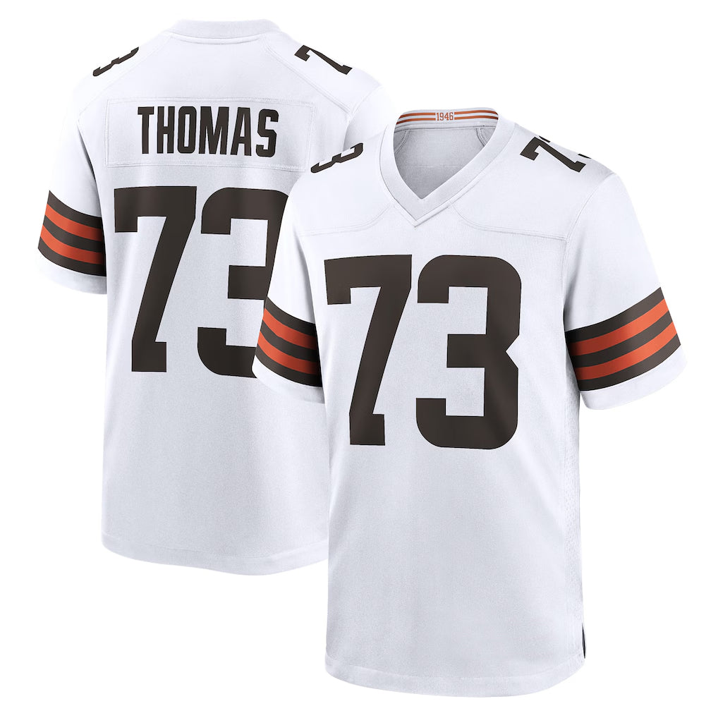 STECN C.Browns #73 Joe Thomas Player White Home Game Stitched Jerseys