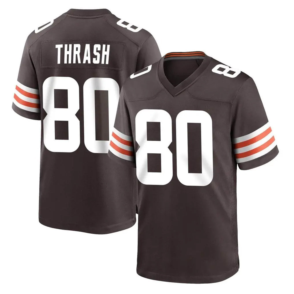 STECN C.Browns #80 Jamari Thrash Player Brown Home Game Stitched Jerseys