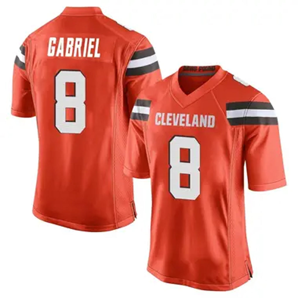 STECN C.Browns #8 Dillon Gabriel Player Orange Game Stitched Jerseys