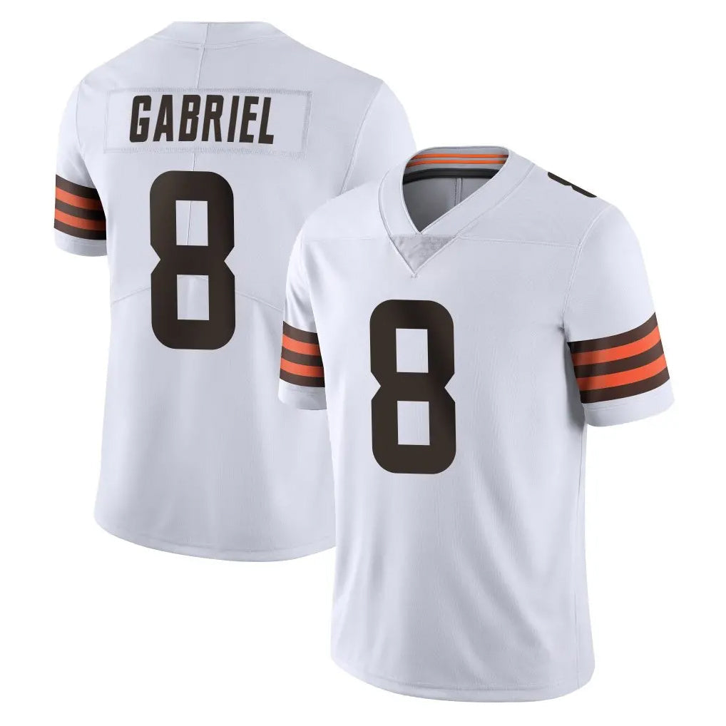 STECN C.Browns #8 Dillon Gabriel Player White Vapor Untouchable Limited Home Game Stitched Jerseys