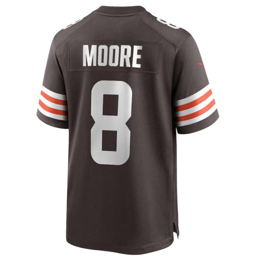STECN C.Browns #8 Elijah Moore Brown Game Retired Player Jersey American Stitched Jersey