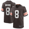 STECN C.Browns #8 Elijah Moore Brown Game Retired Player Jersey American Stitched Jerseys