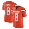 STECN C.Browns #8 Jared Verse Player Orange Alternate Vapor Untouchable Limited Home Game Stitched Jerseys