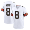 STECN C.Browns #8 Jared Verse Player White Home Game Stitched Jerseys