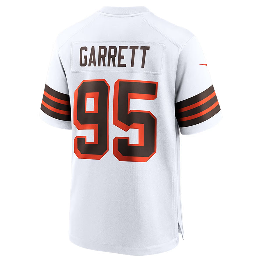 STECN C.Browns #95 Myles Garrett Player WHITE Alternate Game Stitched Jerseys