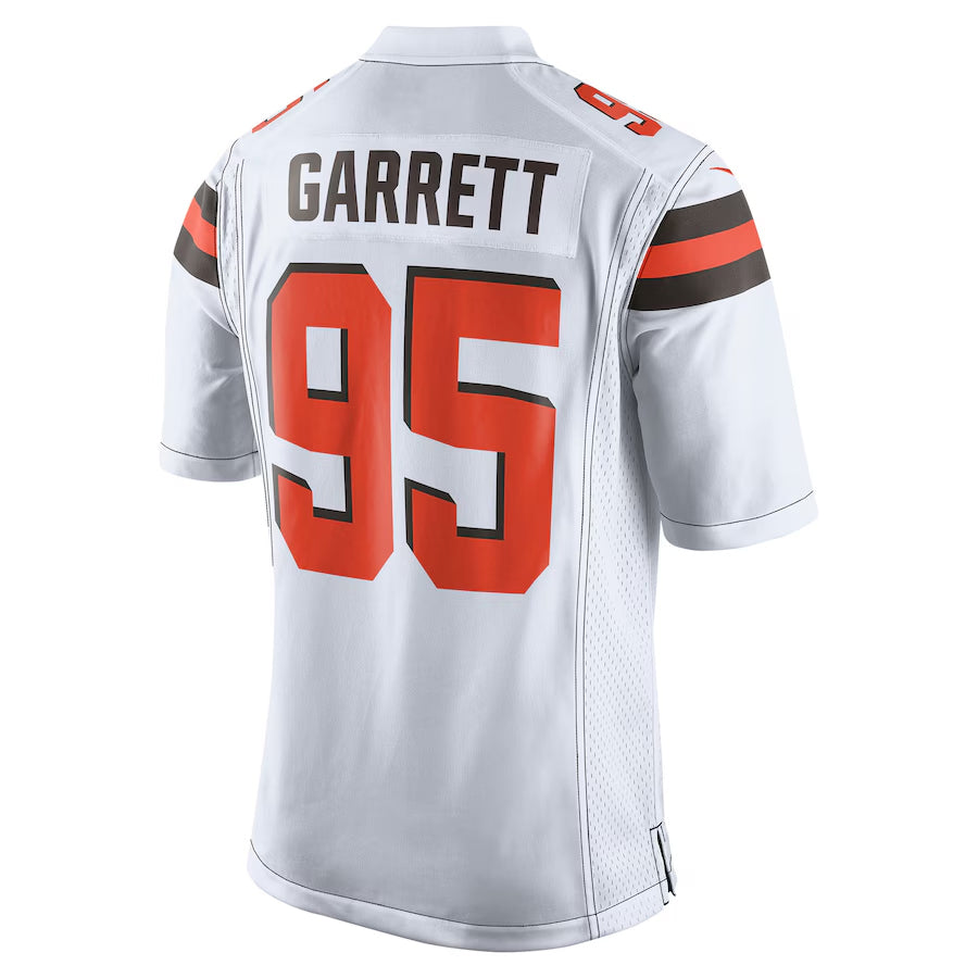 STECN C.Browns #95 Myles Garrett Player White Game Stitched Jerseys