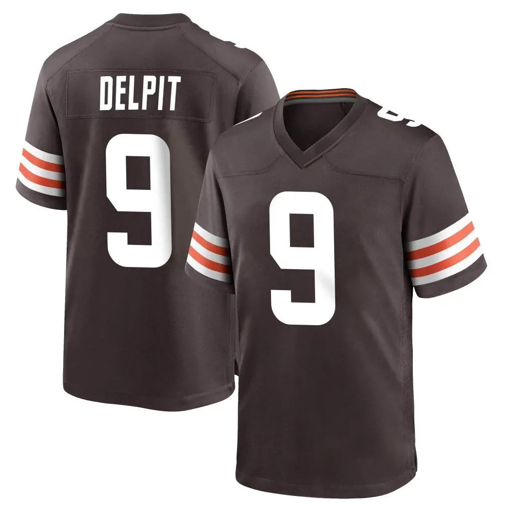 STECN C.Browns #9 Grant Delpit Player Brown Home Game Stitched Jerseys