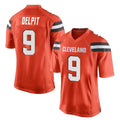 STECN C.Browns #9 Grant Delpit Player Orange Home Game Stitched Jerseys