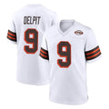 STECN C.Browns #9 Grant Delpit Player White Alternate Home Game Stitched Jerseys