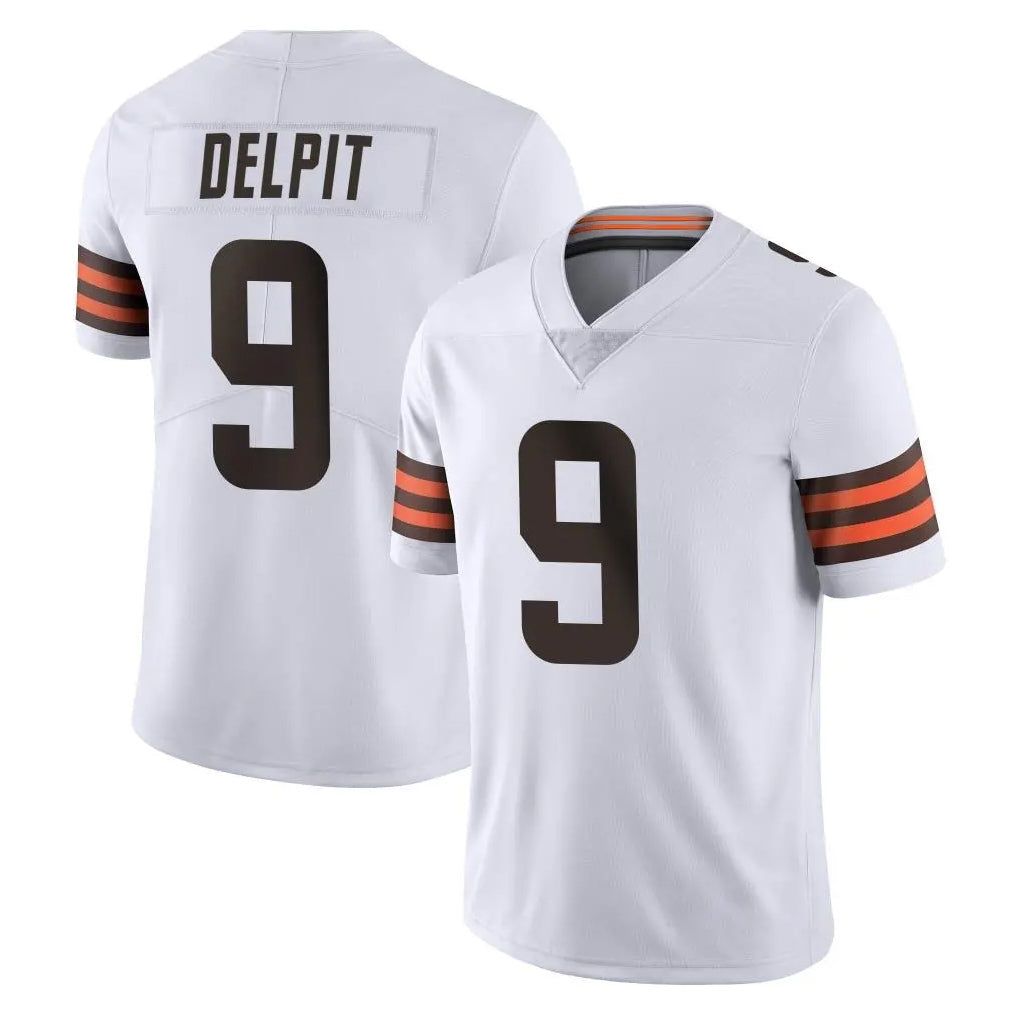 STECN C.Browns #9 Grant Delpit Player White Vapor Untouchable Limited Home Game Stitched Jerseys