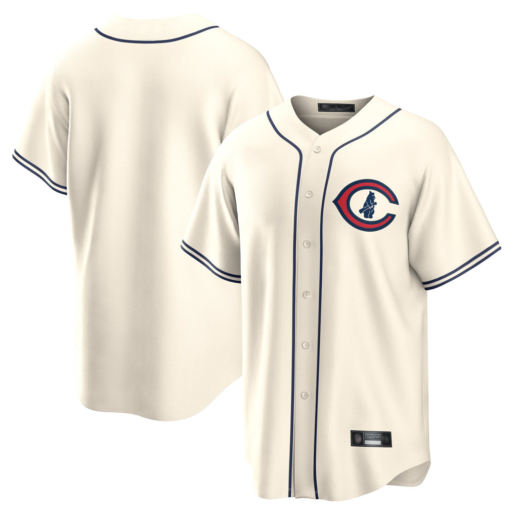 STECN C.Cubs Cream Field of Dreams Home Game Blank Player Stitched Jerseys