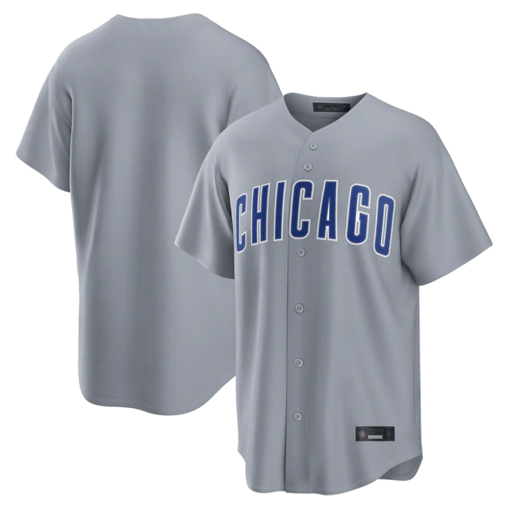 STECN C.Cubs Gray Game Home Blank Player Stitched Jerseys