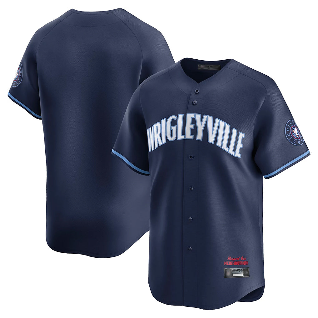 STECN C.Cubs Navy City Connect Limited Home Blank Player Stitched Jerseys