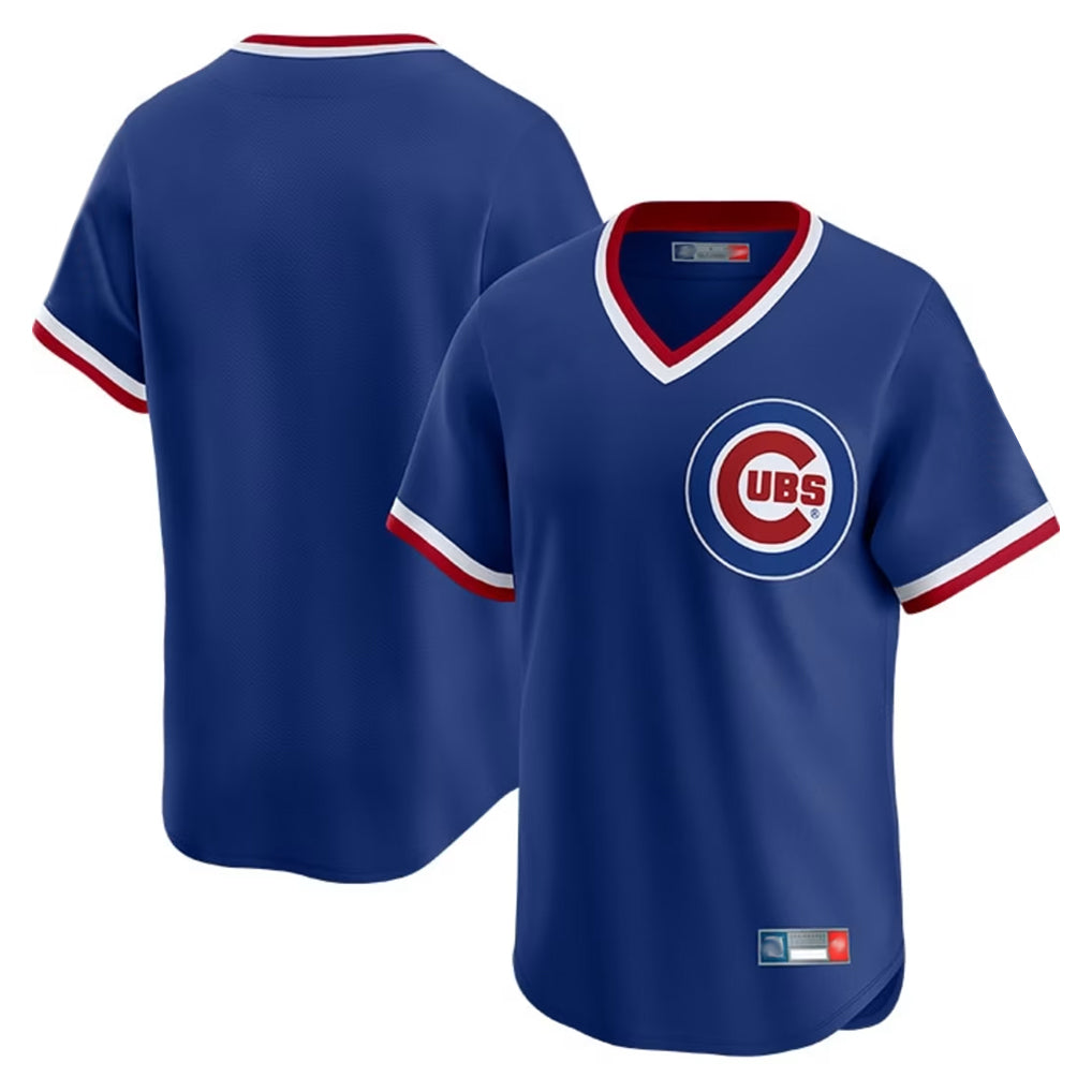 STECN C.Cubs Royal T-shirt Cooperstown Collection Limited Blank Player Stitched Jerseys