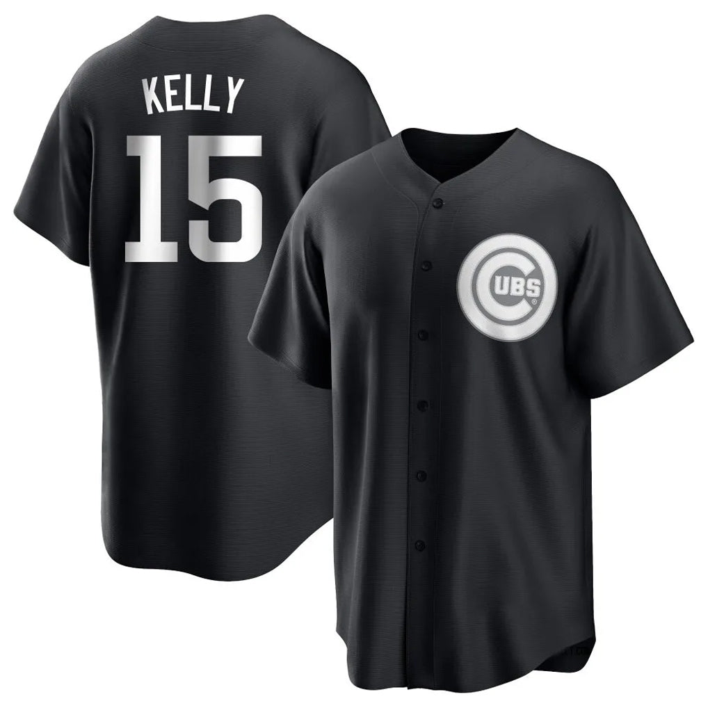 STECN C.Cubs #15 Carson Kelly Player Black Game Stitched Jerseys