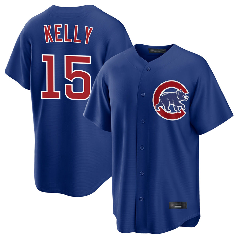 STECN C.Cubs #15 Carson Kelly Player Royal Limited Home Stitched Jerseys
