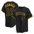 STECN C.Cubs #18 Shota Imanaga Player Black Snake Skin City Game Stitched Jerseys