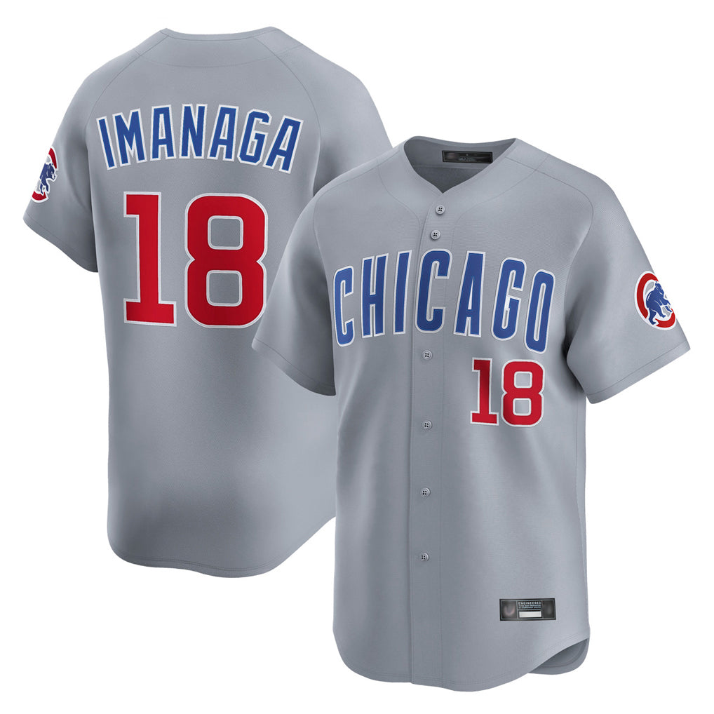 STECN C.Cubs #18 Shota Imanaga Player Gray Road Limited Home Stitched Jerseys