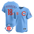 STECN C.Cubs #18 Shota Imanaga Player Light Blue 150th Anniversary Limited Home Stitched Jerseys