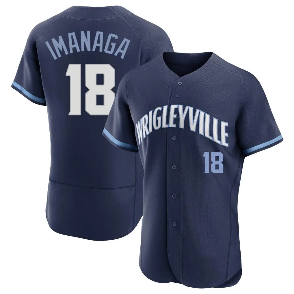 STECN C.Cubs #18 Shota Imanaga Player Navy City Connect Limited Elite Home Stitched Jerseys