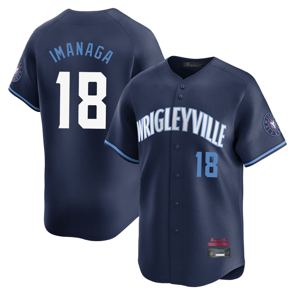 STECN C.Cubs #18 Shota Imanaga Player Navy City Connect Limited Home Stitched Jerseys