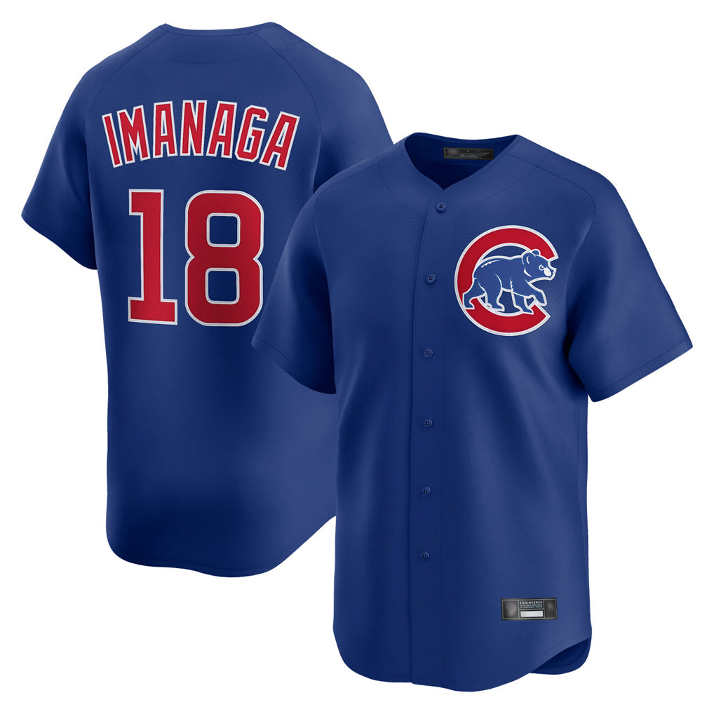 STECN C.Cubs #18 Shota Imanaga Player Royal Limited Home Stitched Jerseys