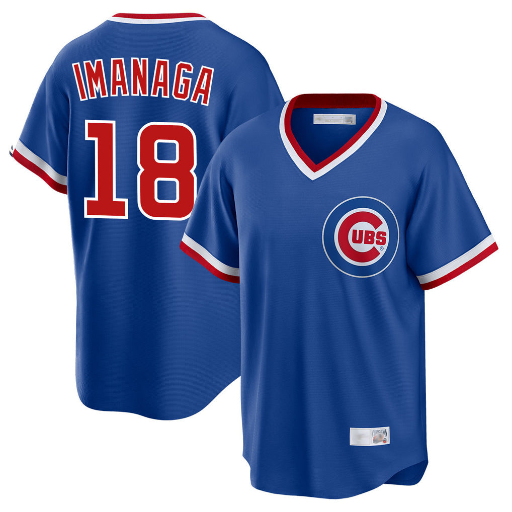 STECN C.Cubs #18 Shota Imanaga Player Royal T-shirt Cooperstown Collection Limited Stitched Jerseys