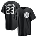 STECN C.Cubs #23 Ryne Sandberg Player Black Game Stitched Jerseys