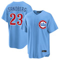 STECN C.Cubs #23 Ryne Sandberg Player Light Blue Home Game Stitched Jerseys