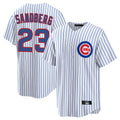 STECN C.Cubs #23 Ryne Sandberg Player White Game Home Stitched Jerseys