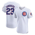 STECN C.Cubs #23 Ryne Sandberg Player White Limited Elite Home Game Stitched Jerseys