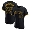 STECN C.Cubs #25 Mois¡§|s Ballesteros Player Black Snake Skin City Limited Elite Home Game Stitched Jerseys