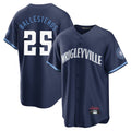 STECN C.Cubs #25 Mois¡§|s Ballesteros Player Navy City Connect Home Game Stitched Jerseys