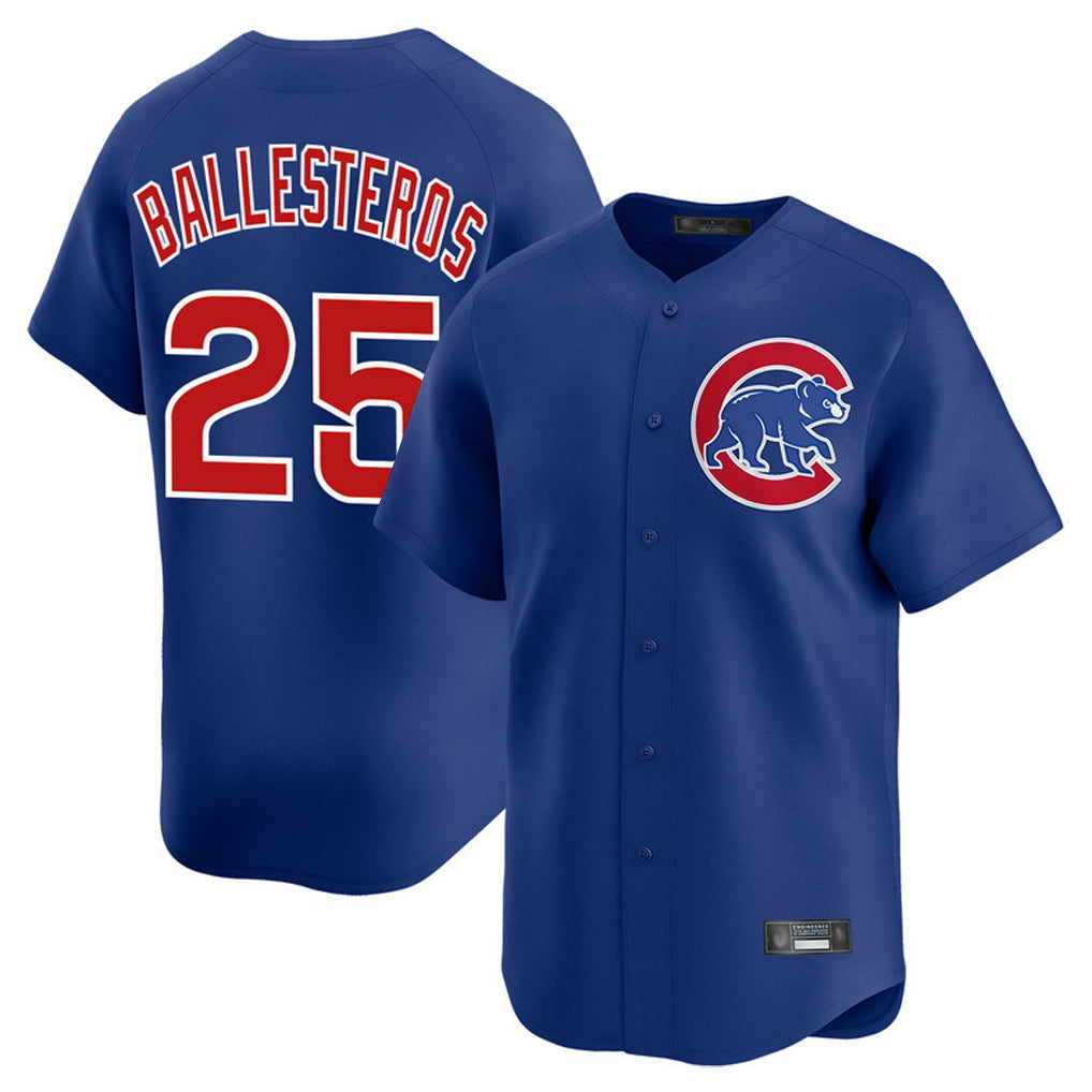 STECN C.Cubs #25 Mois¡§|s Ballesteros Player Royal Limited Home Stitched Jerseys