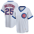 STECN C.Cubs #25 Mois¡§|s Ballesteros Player White T-shirt Cooperstown Collection Limited Stitched Jerseys