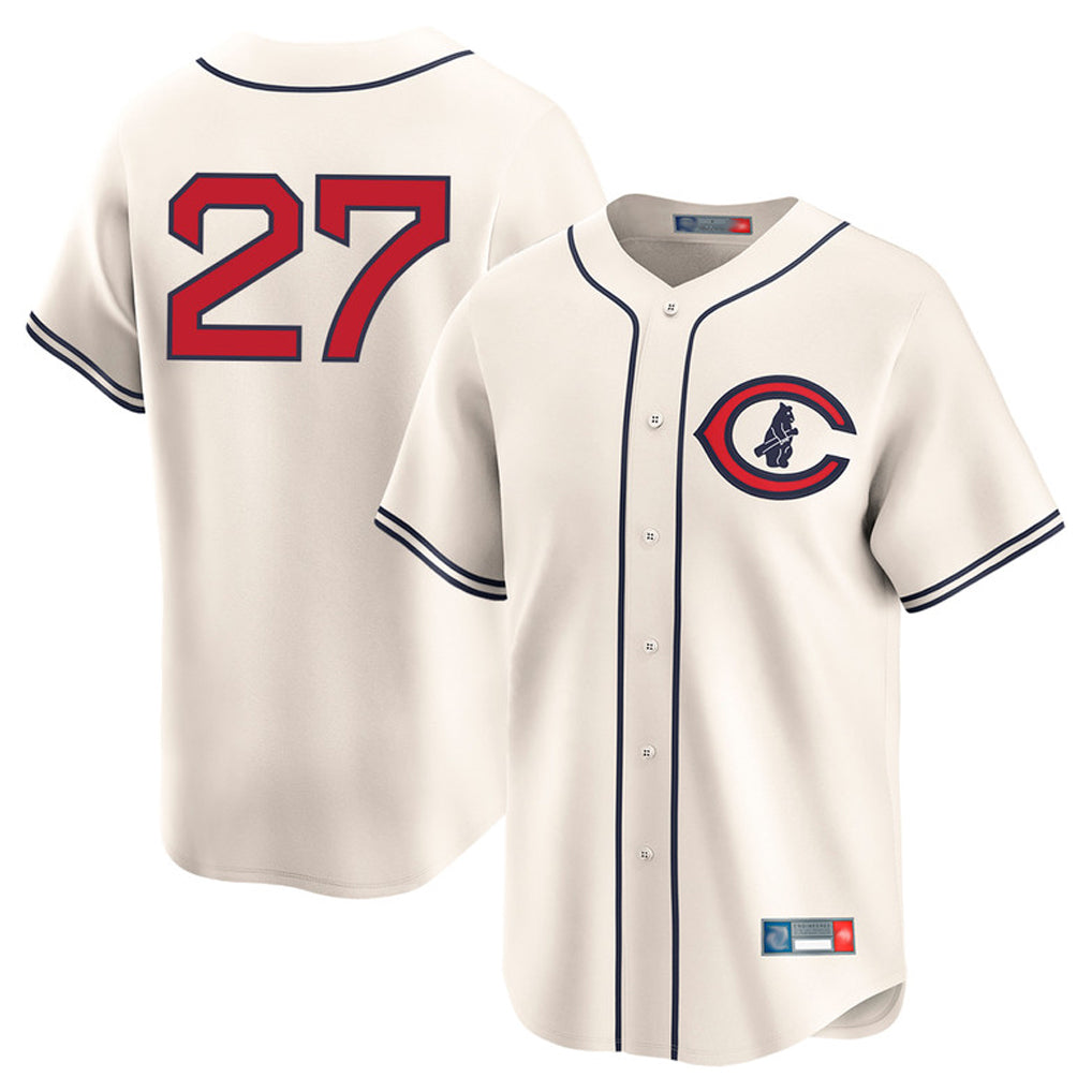STECN C.Cubs #27 Seiya Suzuki Player Cream Field of Dreams Limited Home Game Stitched Jerseys