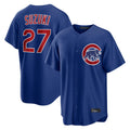 STECN C.Cubs #27 Seiya Suzuki Player Royal Home Game Stitched Jerseys