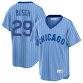STECN C.Cubs #29 Michael Busch Player Blue T-shirt Cooperstown Collection Limited Stitched Jerseys